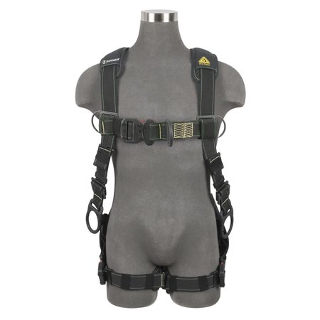 SAFEWAZE Arc Flash Full Body Harness: DE 3D, DE QC Chest, DE FD, DE QC Legs, 3X 022-1042